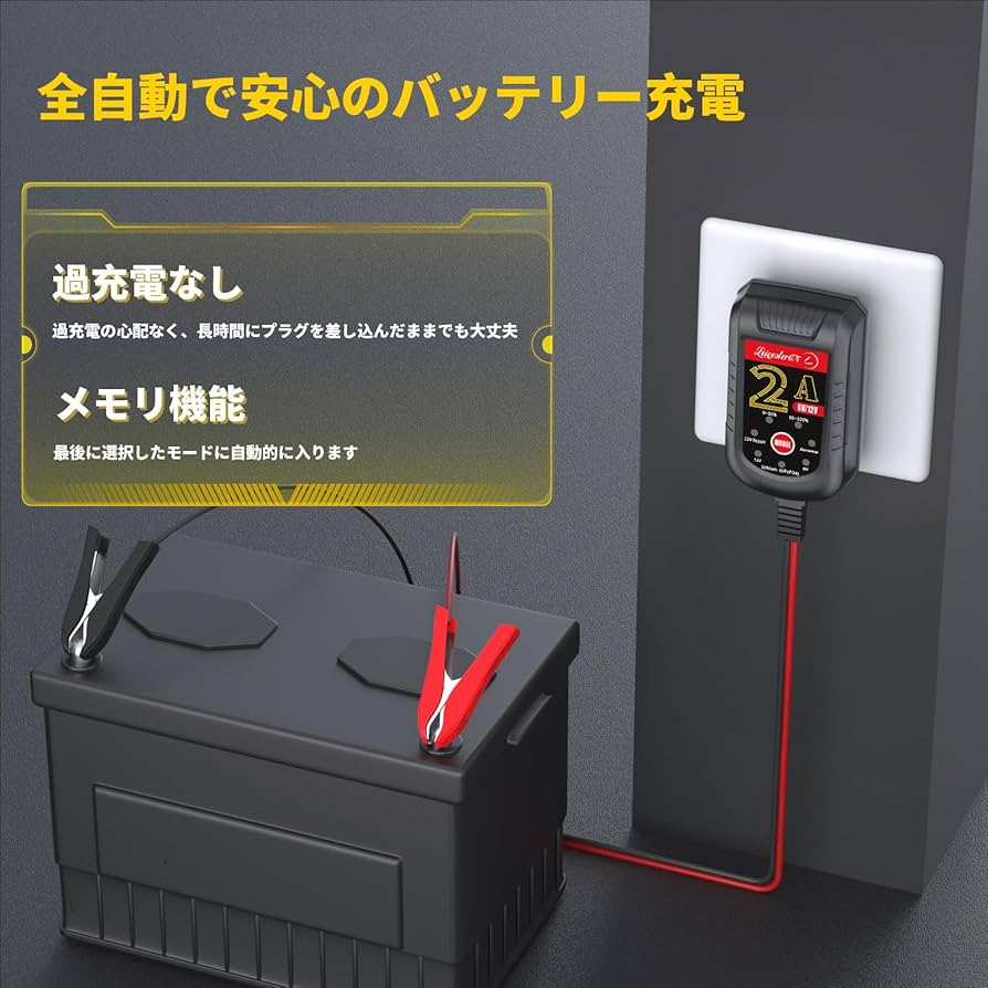 車用　バッテリー充電器 SUPER NATTO バイク用バッテリー＋充電器セット カワサキ Ninja